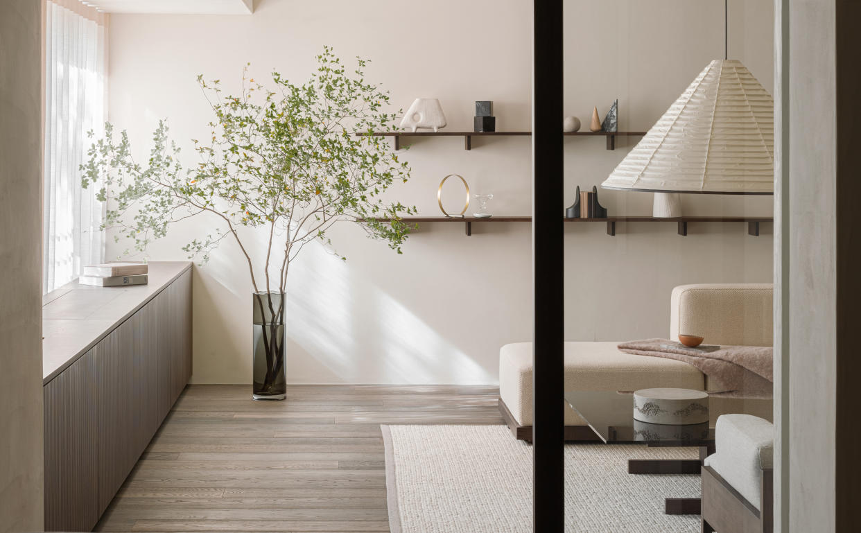  A japandi style living room. 