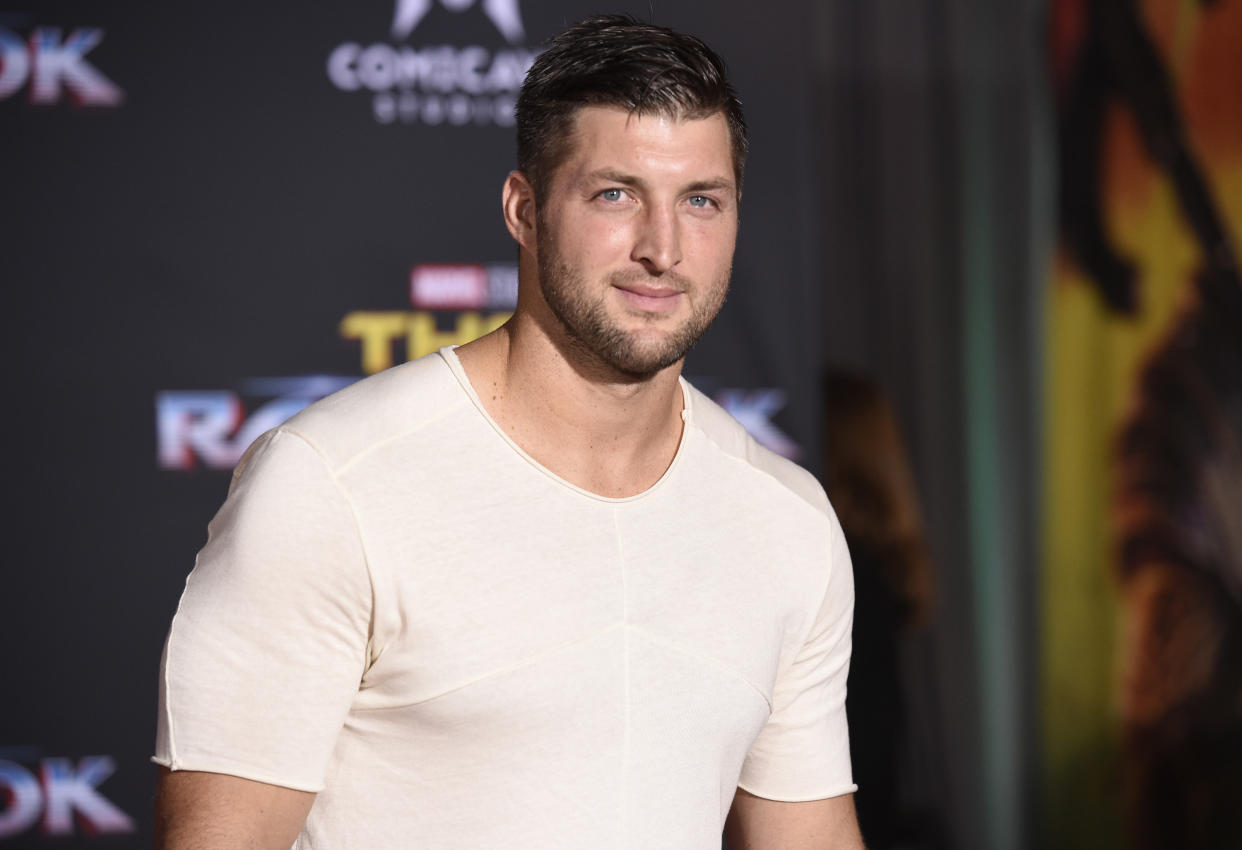 Tim Tebow delivered a legendary pep talk for Tennessee to beat Alabama. (AP)