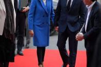 <p>Emmanuel Macron , président sortant, candidat à sa réélection, est arrivé en compagnie de son épouse Brigitte.</p>