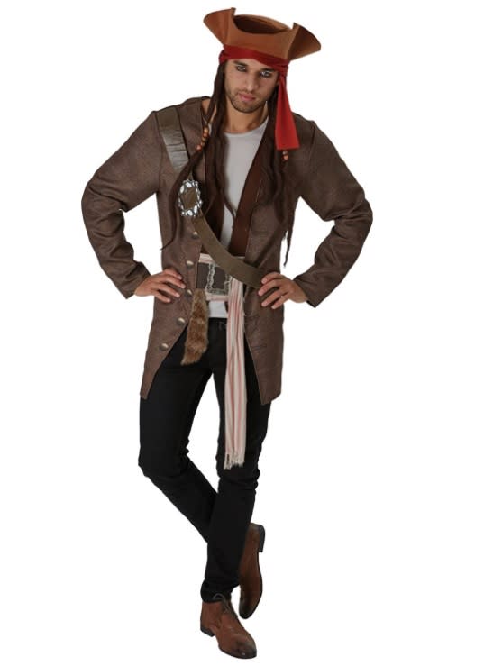 Pirati Dei Caraibi, costume Jack Sparrow taglia unica