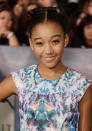 <p>Amandla Stenberg arrives at <em>The Twilight Saga: Breaking Dawn – Part 2</em> Los Angeles premiere at Nokia Theatre L.A. Live on Nov. 12, 2012. (Photo: Jeff Vespa/WireImage) </p>