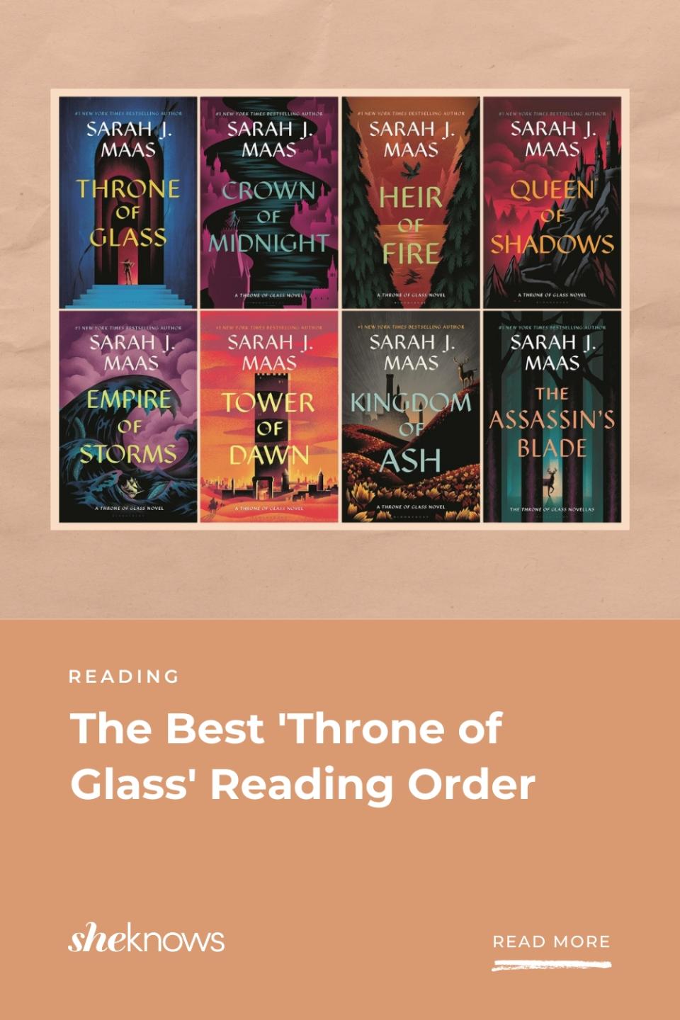 'Throne of Glass' reading order, how to read 'Throne of Glass'