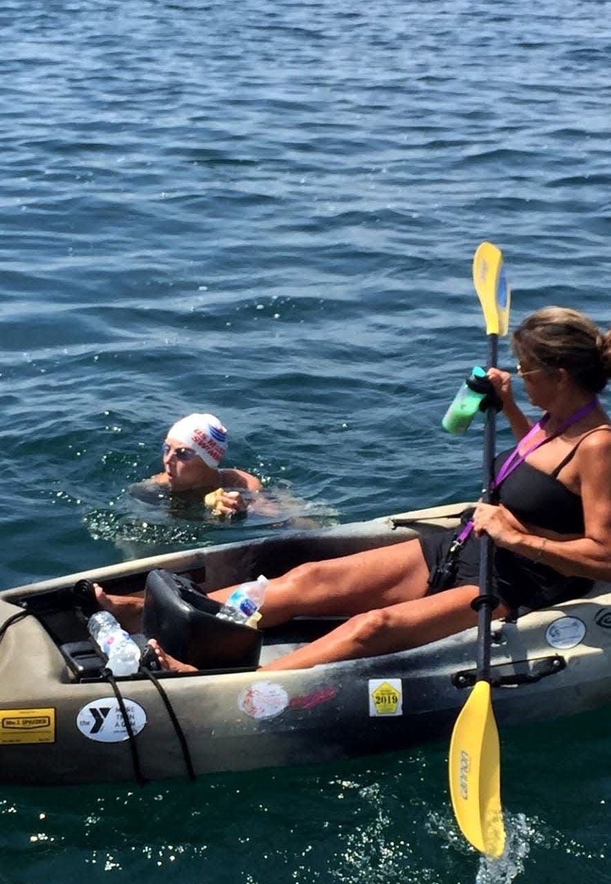 Katie Blair, a Huntington, Indiana, resident, swam across from Long Point, Ontario, to North East's Freeport Beach in 13 hours, 57 minutes, 30 seconds on Aug. 3, 2019. There were no attempts the last two summers because of COVID-19. However, that hiatus is expected to end when three swimmers will attempt the 23.8-mile crossing this month.
