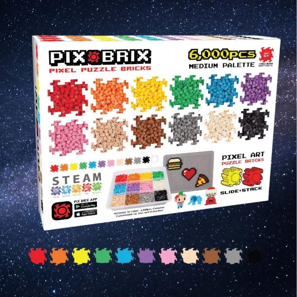 These colorful and interlocking bricks can be used to create both 2D and 3D structures that seamlessly blend art and engineering skills.You can buy the puzzle bricks for: Box set: $69.95 at AmazonThree-piece bundle: $57.98 at Walmart
