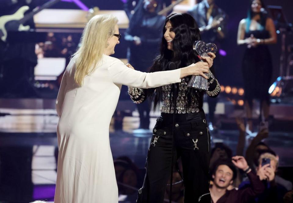 The “Mamma Mia” star says that she believed Cher’s success came from her “giant heart” and how “she leads with her heart.” Kevin Winter/Getty Images for iHeartRadio