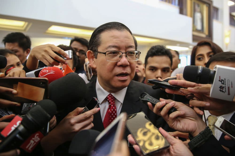Yesterday, Finance Minister Lim Guan Eng said the now-repealed GST Act had clearly mandated that collections be entered into a trust fund to allow input tax refund applications to be processed within 14 days. — Picture by Yusof Mat Isa