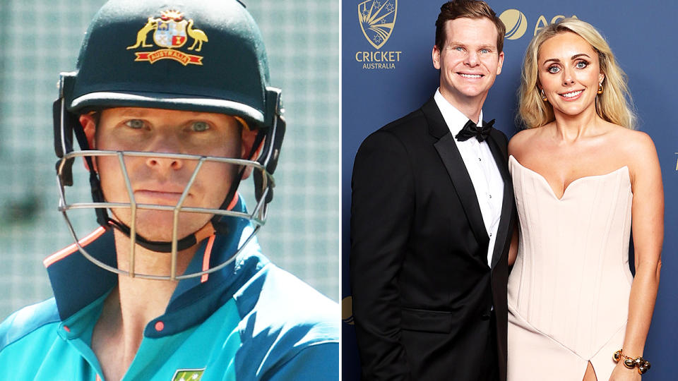 Steve Smith, pictured here with wife Dani at the Australian Cricket Awards.