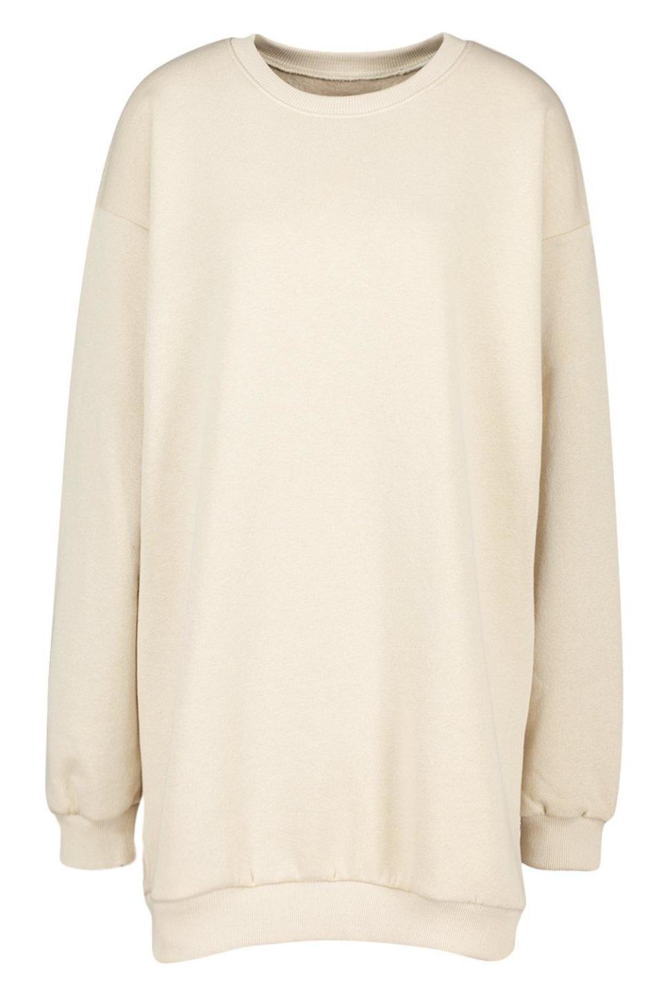 a long loungewear jumper