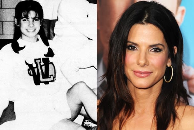 Sandra Bullock at Washington Lee High and post Oscar stardom — Yearbook Library/Getty