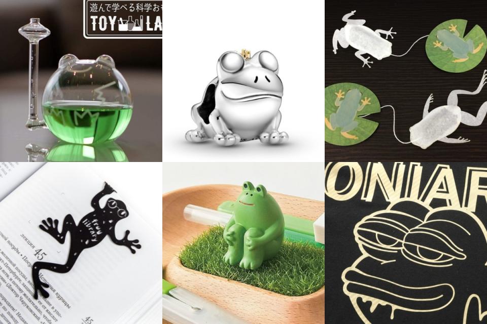 3/20世界青蛙日來看編輯推薦6款生活選物！有呆萌、有時尚、有潮流、有文青，風格豐富，讓人看見蛙蛙多變的一面。（圖片來源：Yahoo奇摩購物中心、Pinkoi）