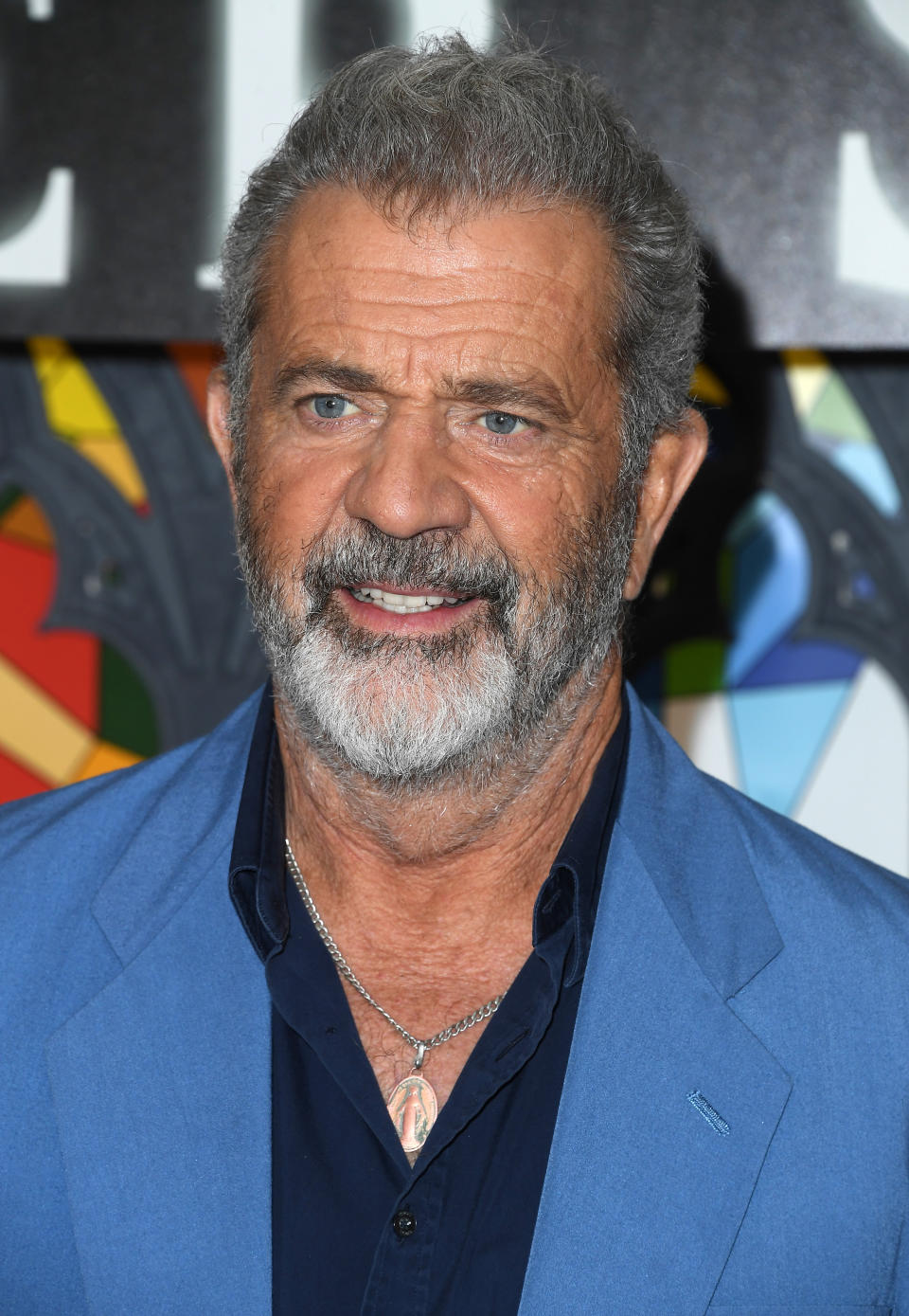 Mel Gibson poses at the Columbia Pictures' "Father Stu" Photo Call at The London West Hollywood