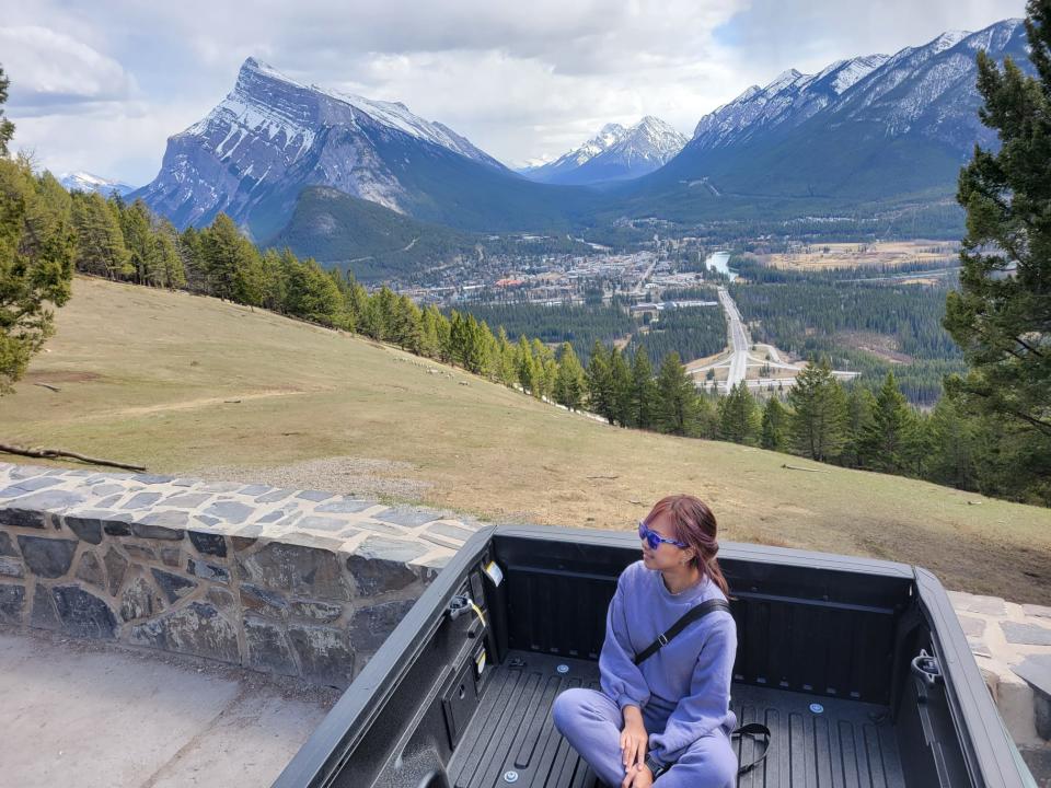 2人到步後1個月先有時間去人潔地靈的banff 國家公園拍拖