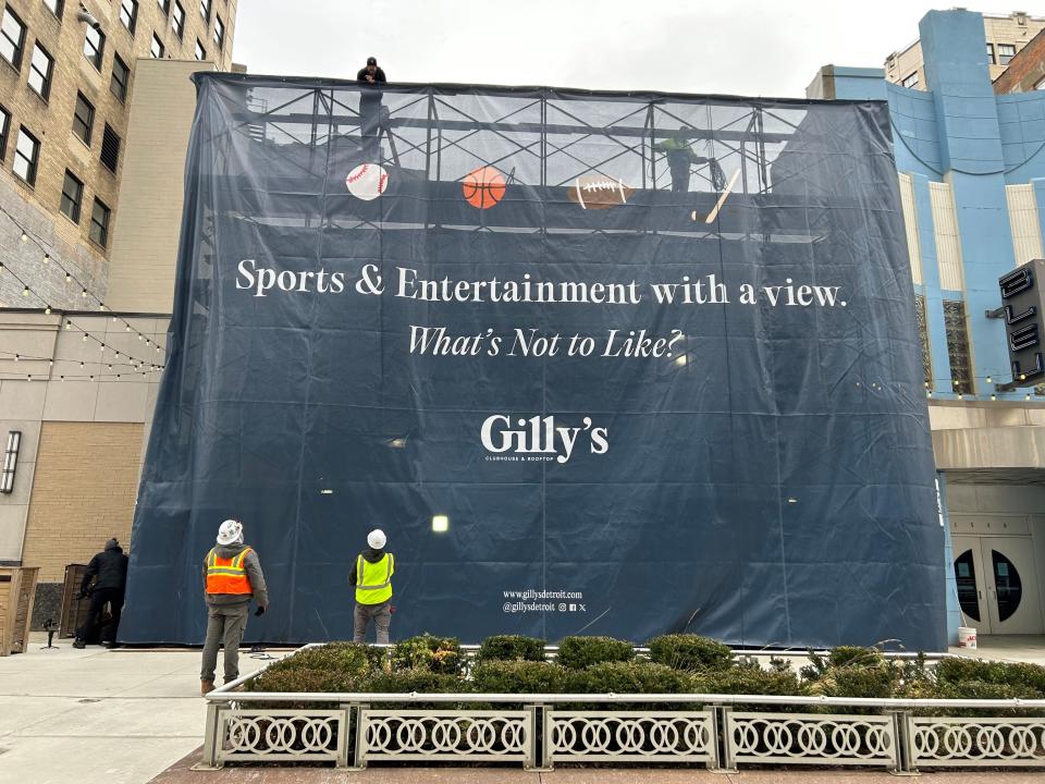 Gilly’s, a sports bar under construction in downtown Detroit's Kay Baum Building, 1550 Woodward Ave., is expected to open in 2024, paying tribute to Nick Gilbert, late son of Rocket Mortgage founder Dan Gilbert.