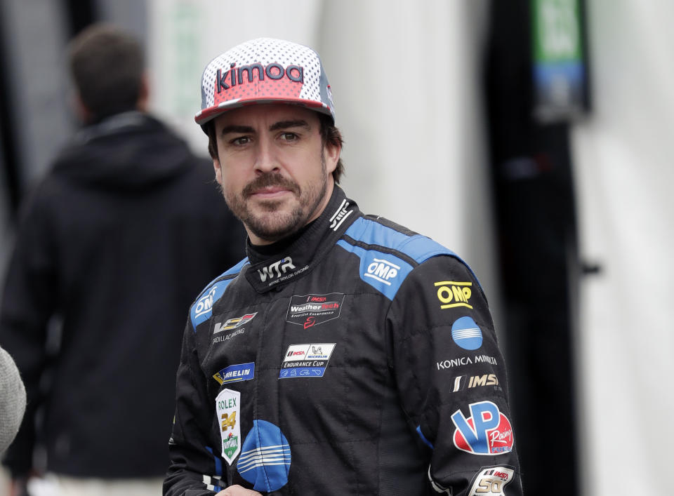 Fernando Alonso is driving for Wayne Taylor Racing. (AP Photo/John Raoux)