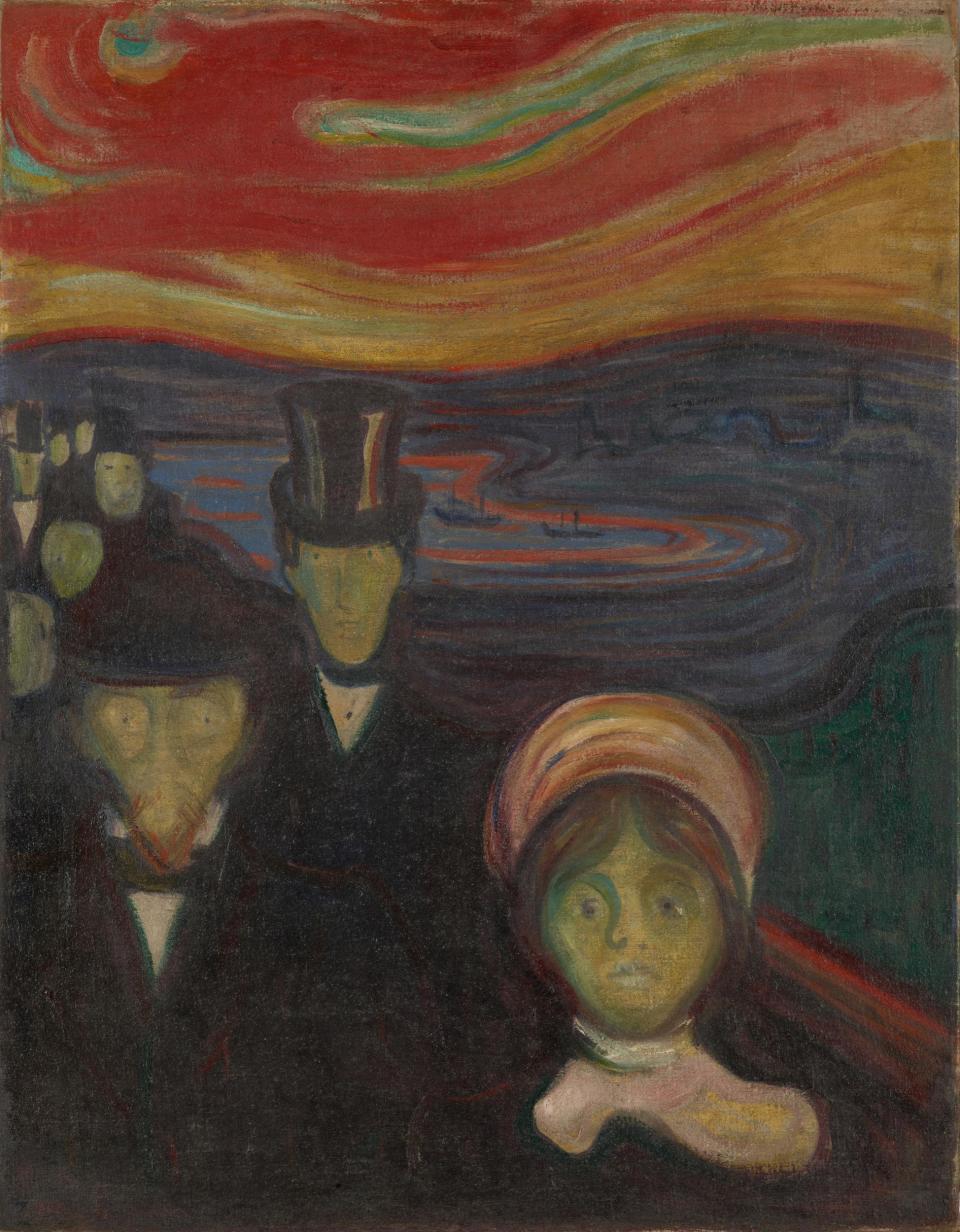 Angst, 1894, Edvard Munch