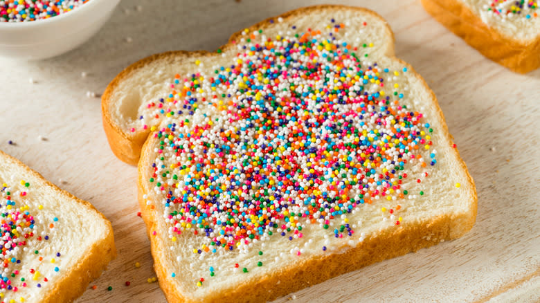 Slice of fairy bread