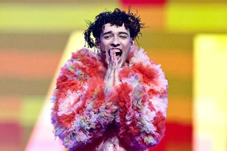 Switzerland's Nemo became the first artist identifying as non-binary to win the Eurovision Song Contest (Tobias SCHWARZ)