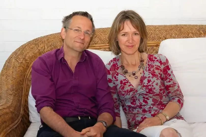 Dr Michael Mosley with his wife Clare Bailey in 2013 -Credit:PA