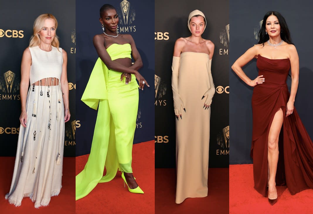 It was a strong red carpet at last night's Emmy awards. (Getty Images)