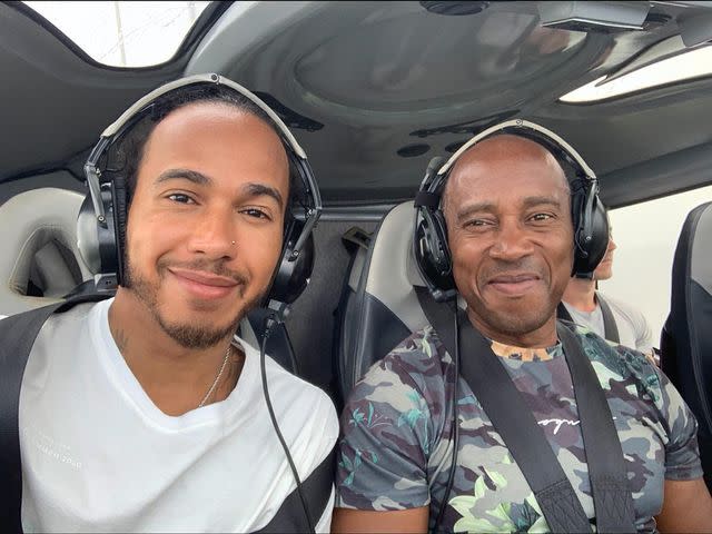 <p>Lewis Hamilton Instagram</p> Lewis Hamilton and Anthony Hamilton.