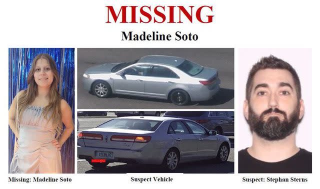 Flyer showing Madeline Soto and suspect Stephan Sterns