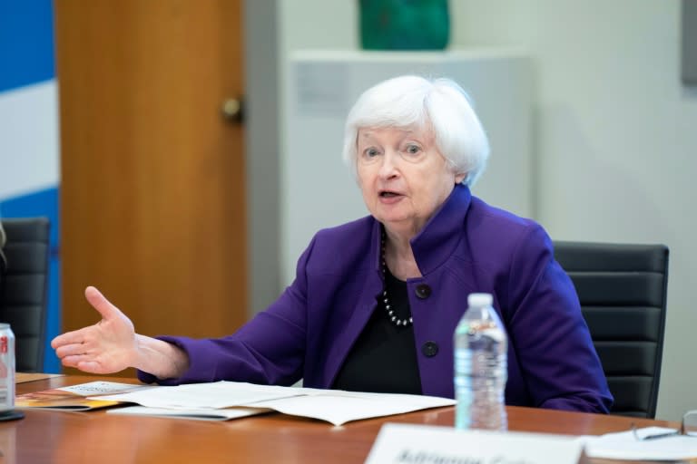 US Treasury Secretary Janet Yellen also defended tariffs that President Joe Biden's administration recently hiked on Chinese goods (Allison Joyce)