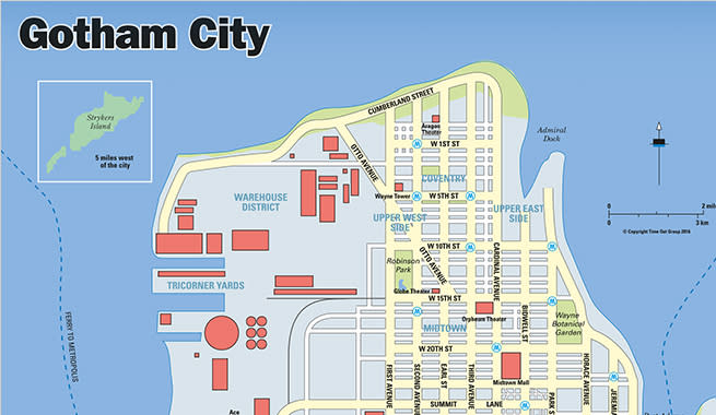 gotham city world map