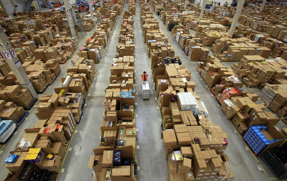 Amazon Warehouse Employees Prepare For Their Busiest Time Of Year