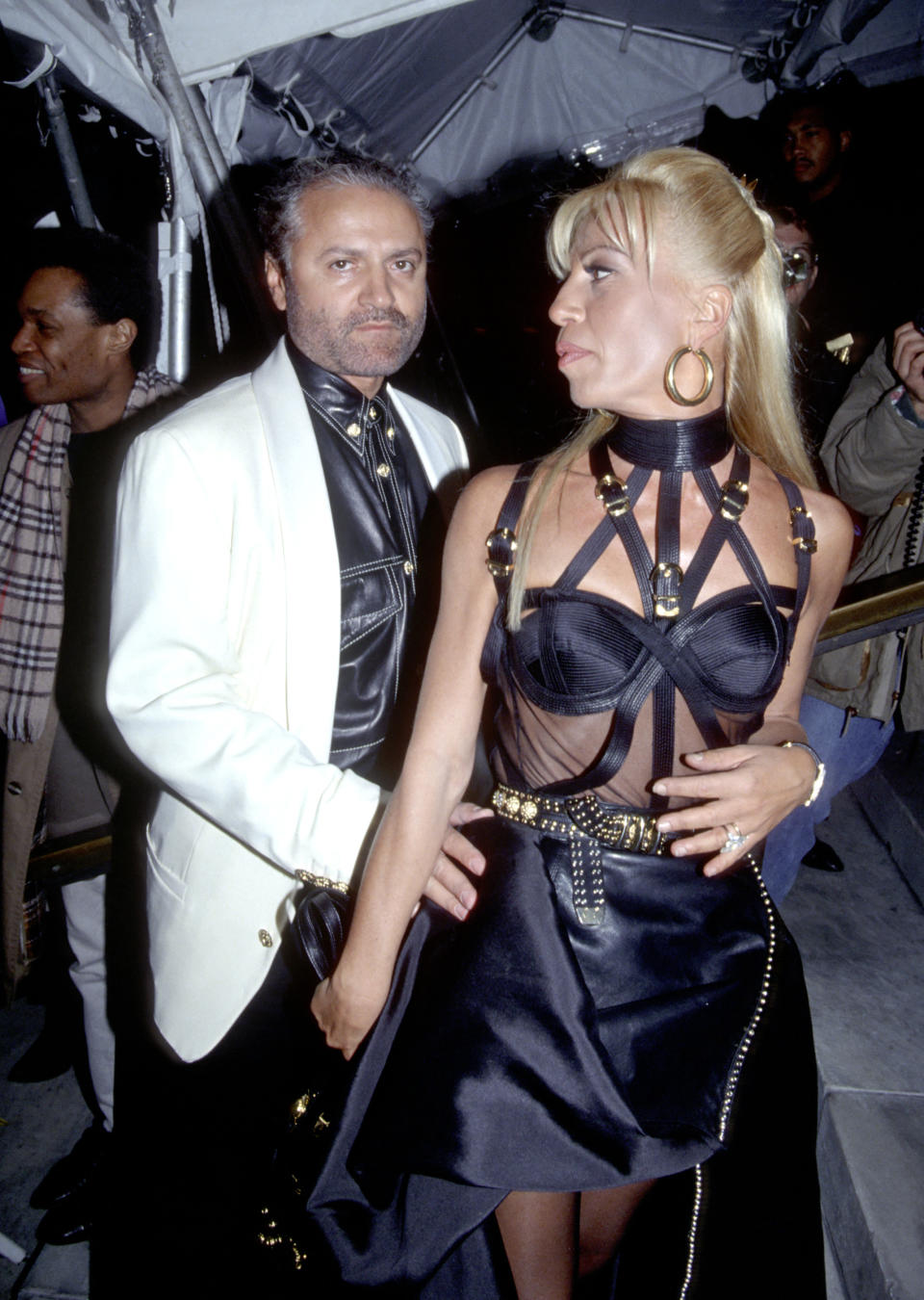 Gianni Versace and Donatella Versace (Photo by Ron Galella/Ron Galella Collection via Getty Images)