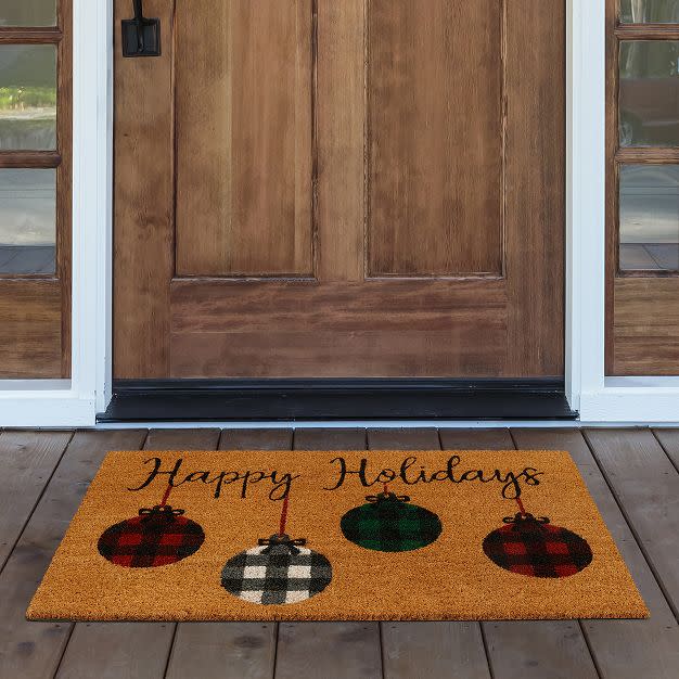 outdoor christmas decorations elrene home farmhouse doormat