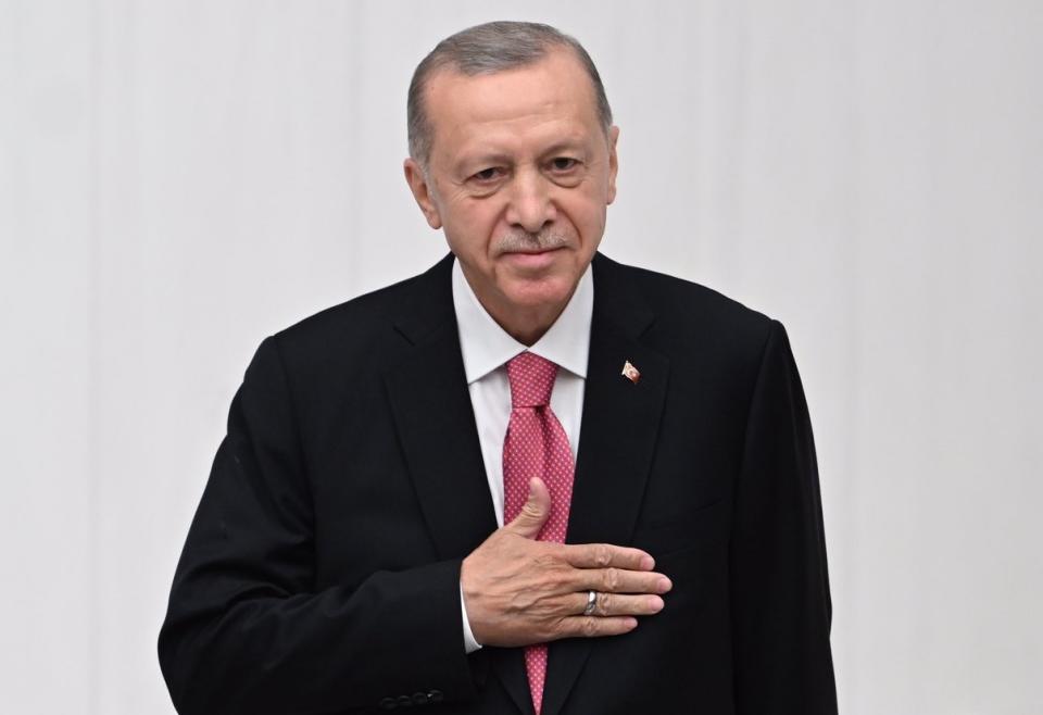 土耳其總統艾爾段(Recep Tayyip Erdogan)提議成立一個國際委員會，調查烏克蘭南部的卡科夫卡(Kakhovka)水壩遭到破壞一事。(圖:推特@RTErdogan)