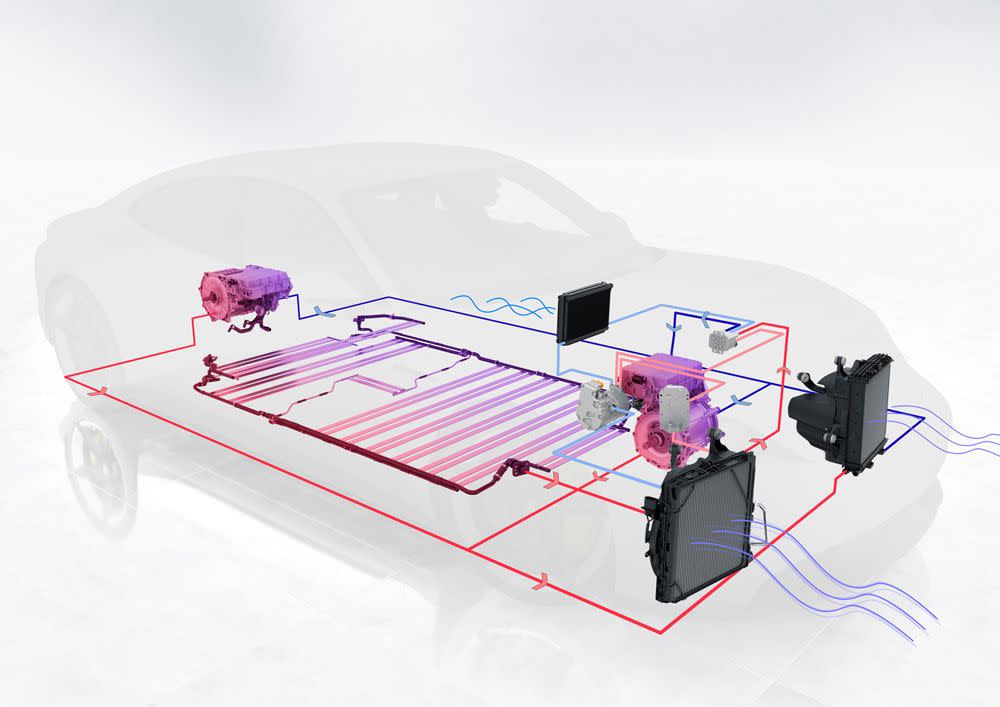 taycan battery cooling