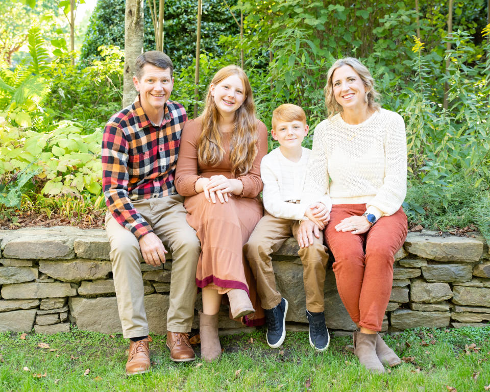 Hendersonville City Council Member Jennifer Hensley poses with her husband, Kevin, her daughter, Shelby, and her son, Enzo.