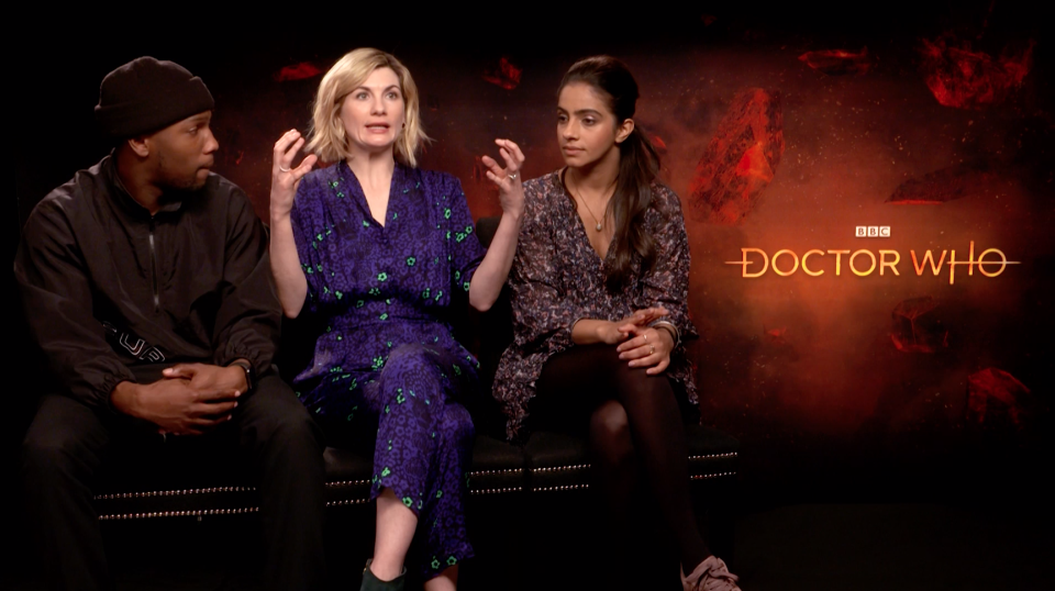 Tosin Cole, Jodie Whittaker and Mandip Gill tease what fans can expect to see in the latest season of the long-running sci-fi series. Doctor Who returns in 2020 on New Year's Day.