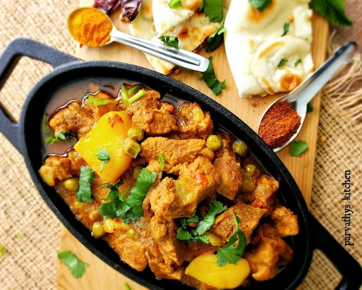 Shan's Lamb Curry from Parvathy's Kitchen in DeLand, created using the recipe of owner Rachael Paltrow's late father, Shan.