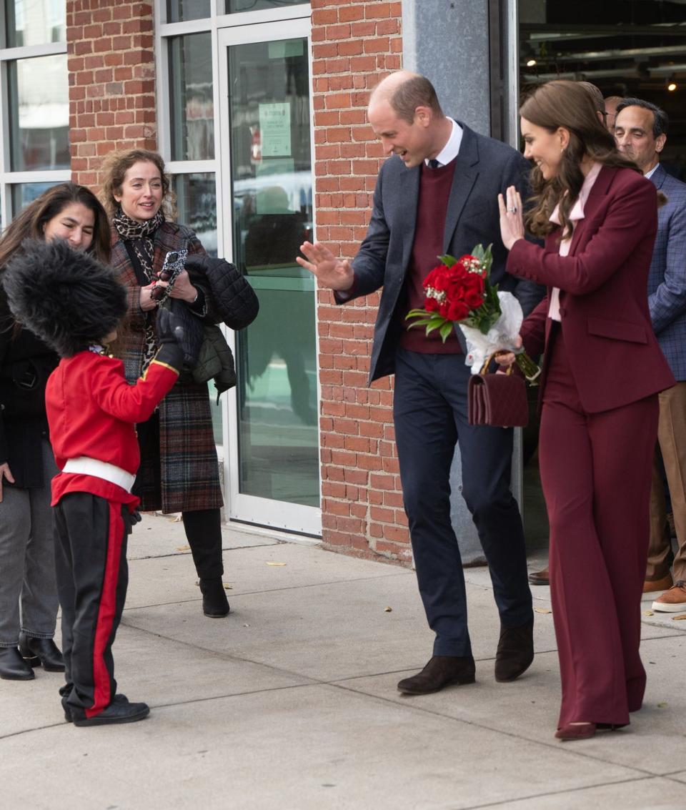 the prince and princess of wales visit boston