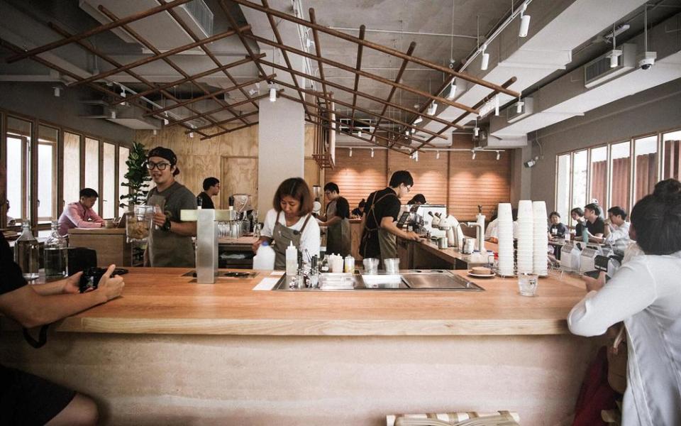 Roots, another coffee company in Bangkok that embraces a