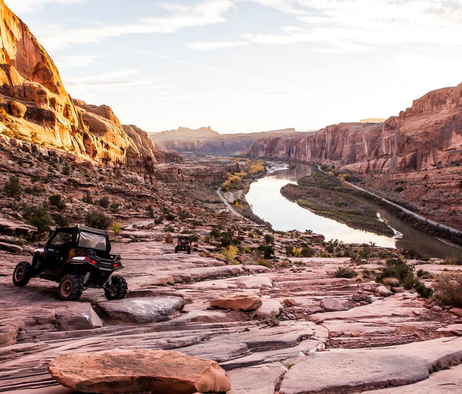 <p>Jordan Siemens/Getty Images</p><p>In a state rife with adventure, Moab is still commonly tapped as Utah’s adventure capital—at least according to its 3 million annual visitors. Of any town set at the entryways of so many national parks, Moab makes the strongest case for foregoing any entry fees and just gaping at your immediate, sufficiently park-ish surroundings. Of course, it would be silly to come here and not visit the sandstone arches and fins of Arches (10 minutes from town) or forego backcountry camping (and stargazing) in nearby Canyonlands (half an hour away). In Moab proper, you can hike, climb, and crawl over the landscape on four wheels or two.</p><p><strong>When to Visit:</strong> If you can, avoid summer. It’s hot and crowded. The best time of year to visit is Spring (April-May) when temps are in the 80s to 90s, or the fall, which stretches into November.</p><p><strong>What to Do:</strong> Get off the road in a 4x4 or ATV to get a sense of the landscape and live the dream Land Rover sells you in the commercials.<a href="https://www.moabadventurecenter.com/moab-jeep-rentals" rel="nofollow noopener" target="_blank" data-ylk="slk:Rent a Jeep;elm:context_link;itc:0;sec:content-canvas" class="link "> Rent a Jeep</a> for $330 a day and get lost. Biking highlights here include Moab’s Whole Enchilada or hiking the Fisher Towers Trail to witness one of Mother Nature’s most wildly beautiful art projects.</p><p><strong>Where to Stay:</strong> Book a cabin and enjoy your morning cup of joe with red rock views at <a href="https://www.sorrelriver.com/photo-gallery/rooms-ranch-house/" rel="nofollow noopener" target="_blank" data-ylk="slk:Sorrell River Ranch;elm:context_link;itc:0;sec:content-canvas" class="link ">Sorrell River Ranch</a> or stay at <a href="https://www.redcliffslodge.com/" rel="nofollow noopener" target="_blank" data-ylk="slk:Red Cliffs Lodge;elm:context_link;itc:0;sec:content-canvas" class="link ">Red Cliffs Lodge</a>, where you can wake up with the sun for yoga and meditation with the red rocks in the backdrop. Adventure tourists are catered to at <a href="https://gravityhaus.com/locations/gravity-haus-moab/" rel="nofollow noopener" target="_blank" data-ylk="slk:Gravity Haus Moab;elm:context_link;itc:0;sec:content-canvas" class="link ">Gravity Haus Moab</a>, which has on-site gear rentals.</p><p><strong>Where to Eat:</strong> Order the JP Grilled Cheese with spiced jalapeno pepper, bacon, and cream cheese on Texas toast at <a href="https://moabtrailhead.com/" rel="nofollow noopener" target="_blank" data-ylk="slk:Trailhead Public House & Eatery;elm:context_link;itc:0;sec:content-canvas" class="link ">Trailhead Public House & Eatery</a>. Fill up on Pad Thai or curry dishes at <a href="https://archesthai.com/" rel="nofollow noopener" target="_blank" data-ylk="slk:Arches Thai;elm:context_link;itc:0;sec:content-canvas" class="link ">Arches Thai</a>. Choose from dozens of housemade brews on tap and in cans at <a href="https://themoabbrewery.com/" rel="nofollow noopener" target="_blank" data-ylk="slk:Moab Brewing;elm:context_link;itc:0;sec:content-canvas" class="link ">Moab Brewing</a>.</p>