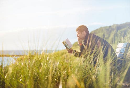 <span class="attribution"><a class="link " href="https://unsplash.com/photos/man-reading-book-on-beach-near-lake-during-daytime-1MHU3zpTvro" rel="nofollow noopener" target="_blank" data-ylk="slk:Ben White/Unsplash;elm:context_link;itc:0;sec:content-canvas">Ben White/Unsplash</a></span>