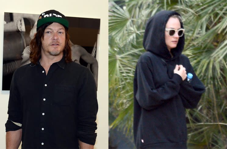 Norman Reedus and Diane Kruger are both in Barcelona. (Photo: Splash News)