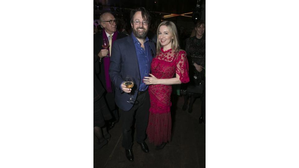 David Mitchell and Victoria Coren Mitchell at 'Upstart Crow' play, After Party, London, UK - 17 Feb 2020