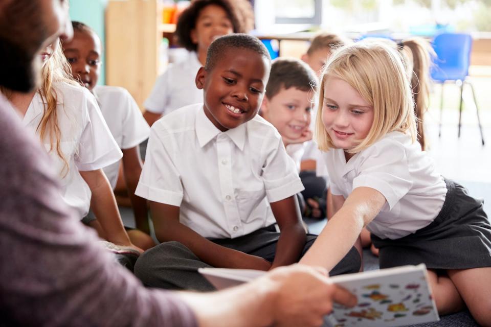 For some teachers, job crafting involved having other teachers’ read to their students. Shutterstock