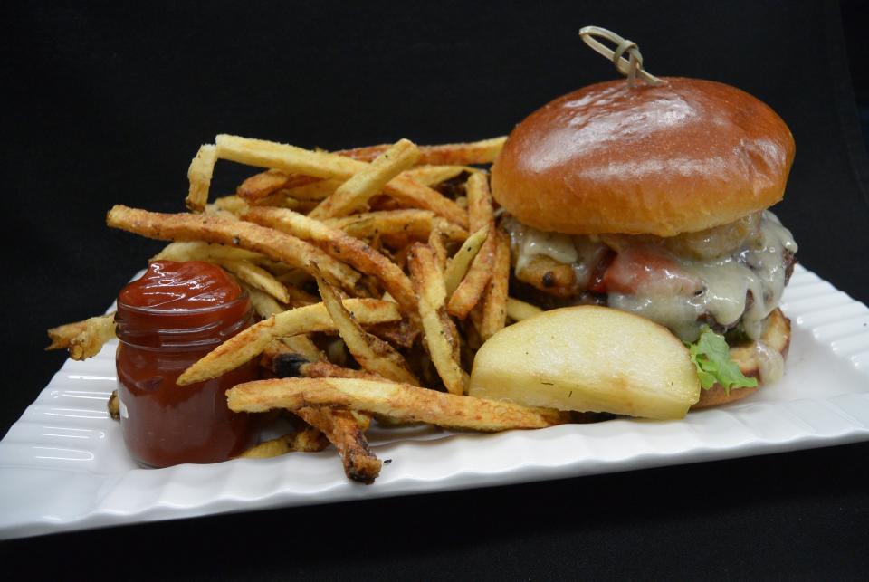 A cheeseburger and fries from The Table restaurant in Montgomery.