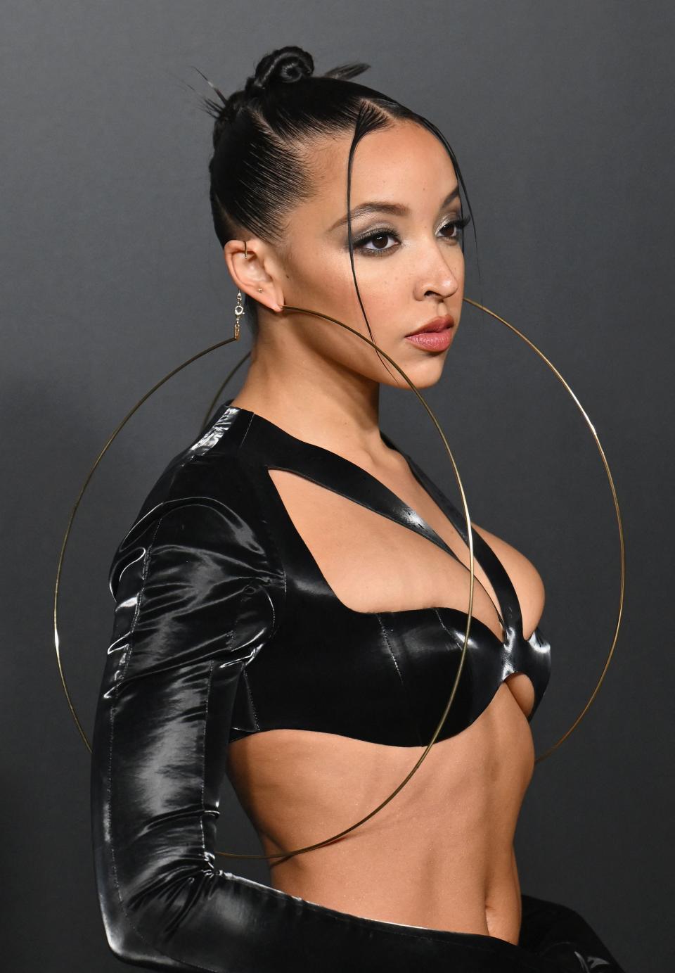 Tinashe arrives to the opening of the "Thierry Mugler: Couturissime" exhibition at the Brooklyn Museum in the Brooklyn borough of New York City, on November 15, 2022.