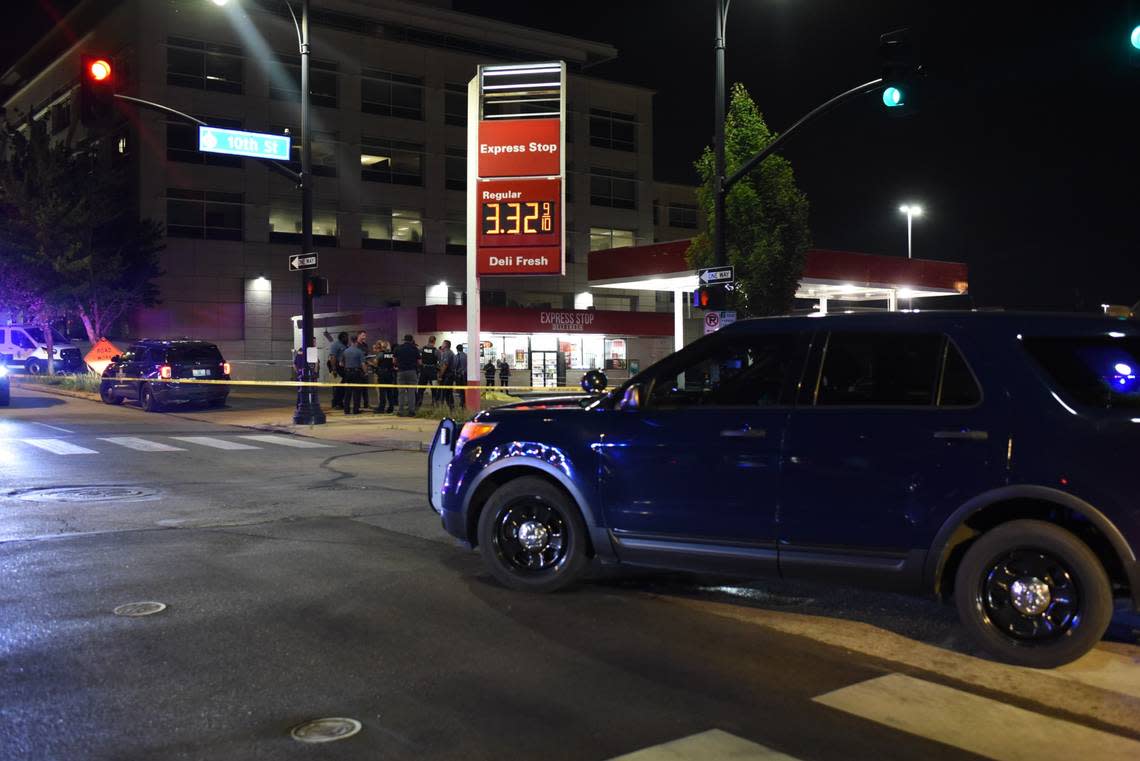 Kansas City police were investigating a fatal shooting Friday night at the Express Stop gas station at 10th and Locust streets. Bill Lukitsch