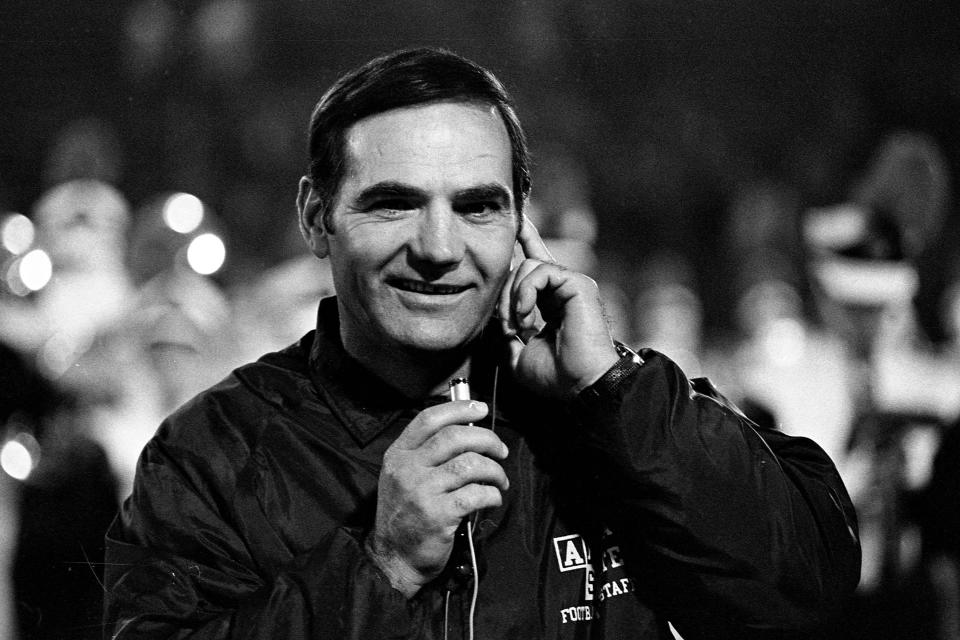 Arizona State football coach Frank Kush was happy to escape with a 10-6 win in the 1970 Territorial Cup.