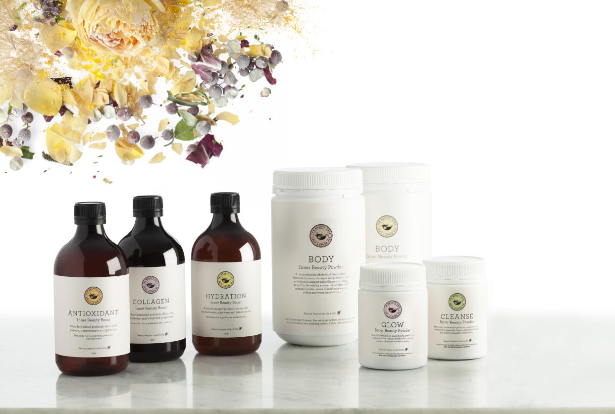 A range of skin health products from The Beauty Chef. (Photo courtesy of The Beauty Chef)