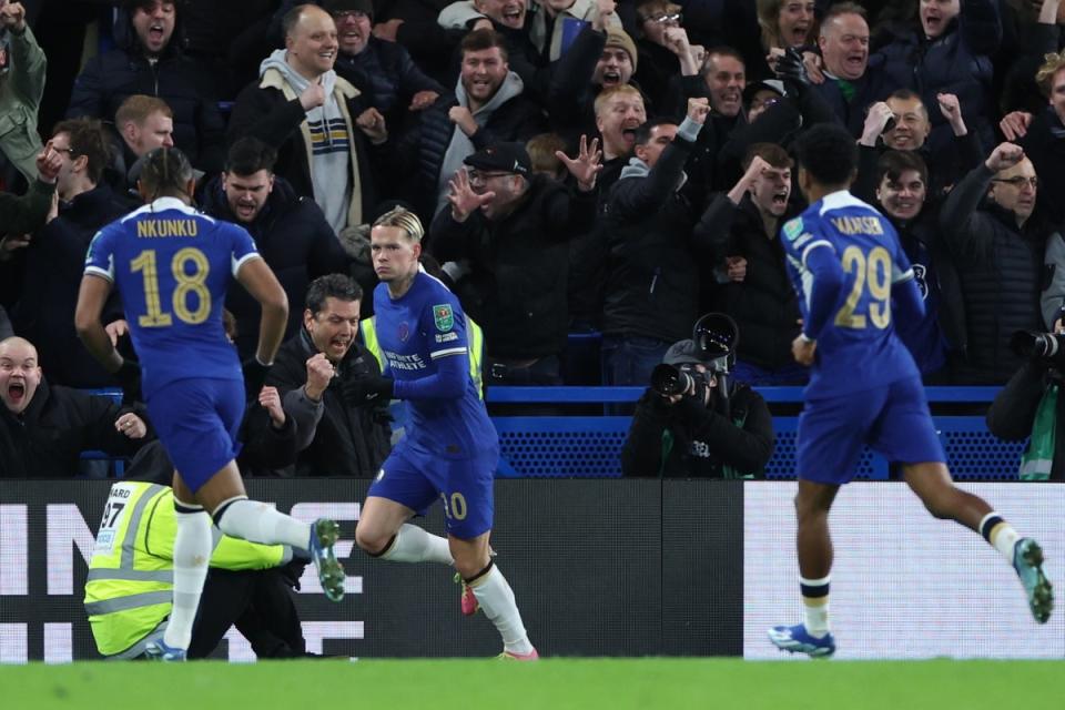 Chelsea could barely believe their luck at an injury-time equaliser (EPA)