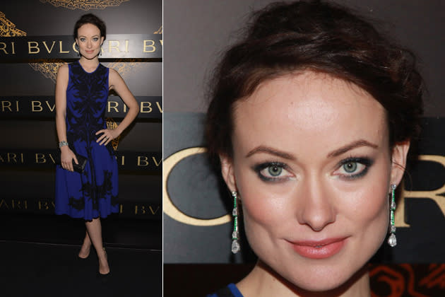 ...bekam sie aber von Olivia Wilde. Der ehemalige „Dr. House“-Star sah im schwarz-weißen Kleid und Undone-Flechtfrisur einfach hinreißend aus. (Bilder: Getty Images)