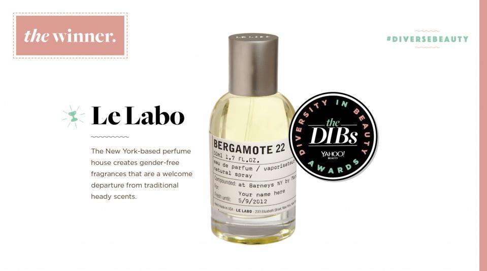 Best Unisex Fragrance Winner: Le Labo